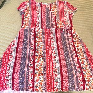 Girl’s Eyeshadow wrap look dress. Size 12